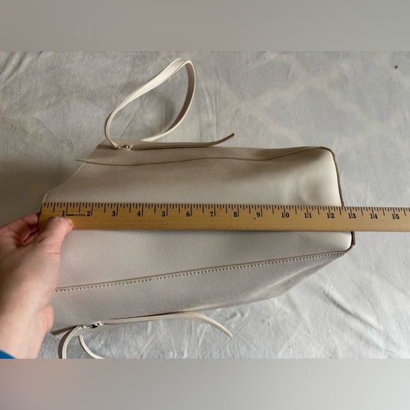 Ulta Beauty Classic Cream White Tote Bag with Shoulder Strap Faux Leather - Picture 10 of 13